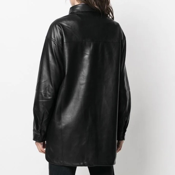 Apparis Riley Vegan Leather Shirt - Picture 4 of 5